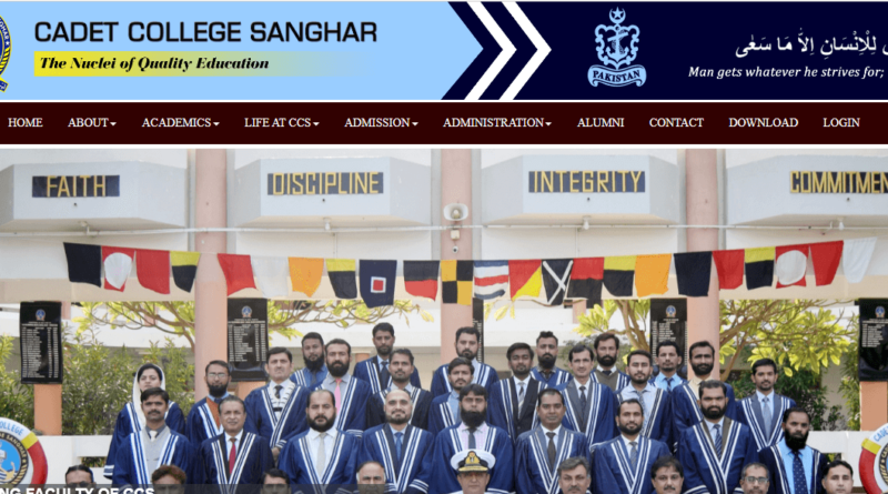 Cadet College Sanghar Admissions 2024-25